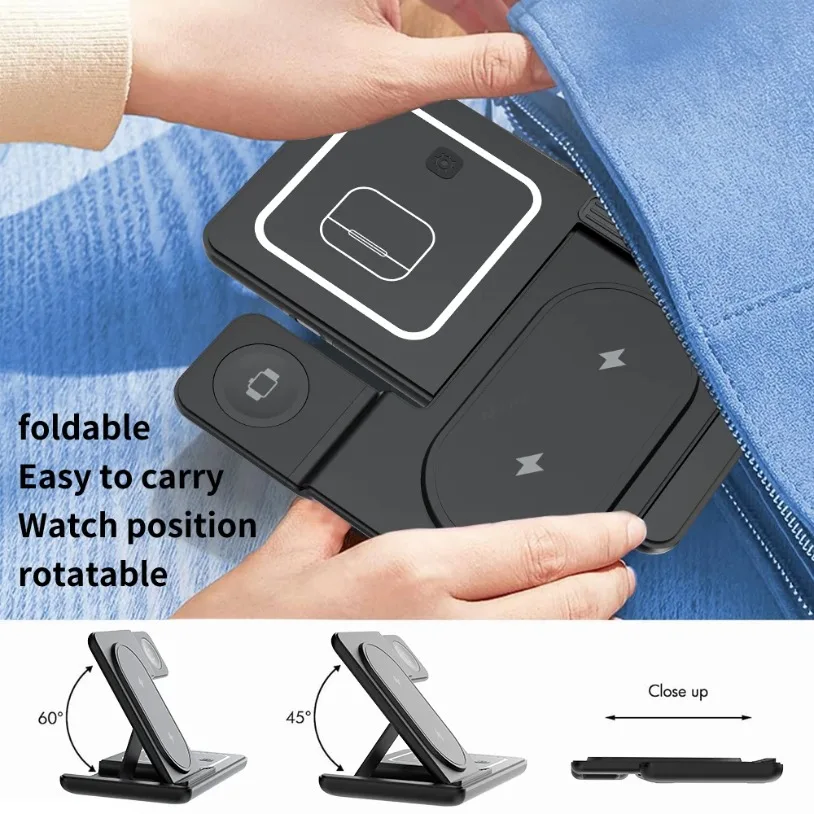3 in 1 Foldable Wireless Charg - Watches Smartwatch Samsung のレビューと価格