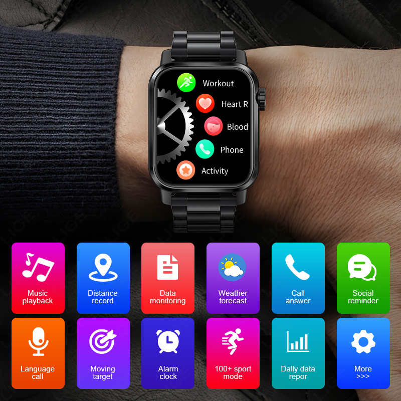 LIGE Smart Watch Sports Fitnes - Smartwatch Watches For Sale のレビューと価格