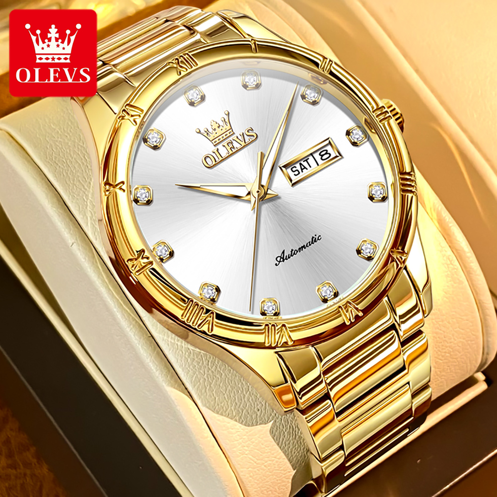OLEVS Men's Watches Luxury Cas - Anti-Magnetic Watch のレビューと価格