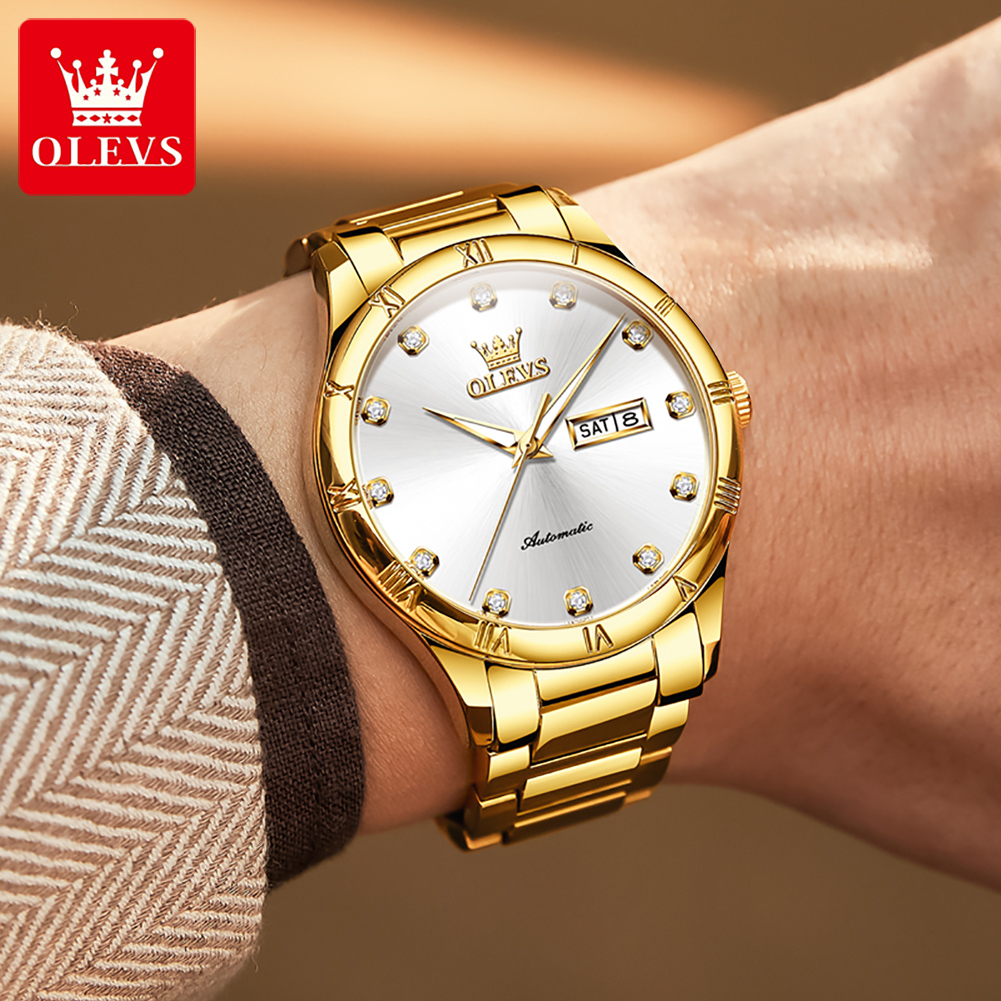 OLEVS Men's Watches Luxury Cas - Anti-Magnetic Watch のレビューと価格