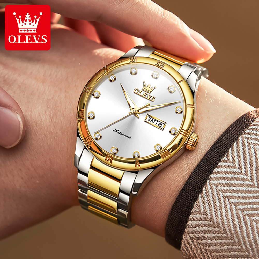 OLEVS Men's Watches Luxury Cas - Anti-Magnetic Watch のレビューと価格
