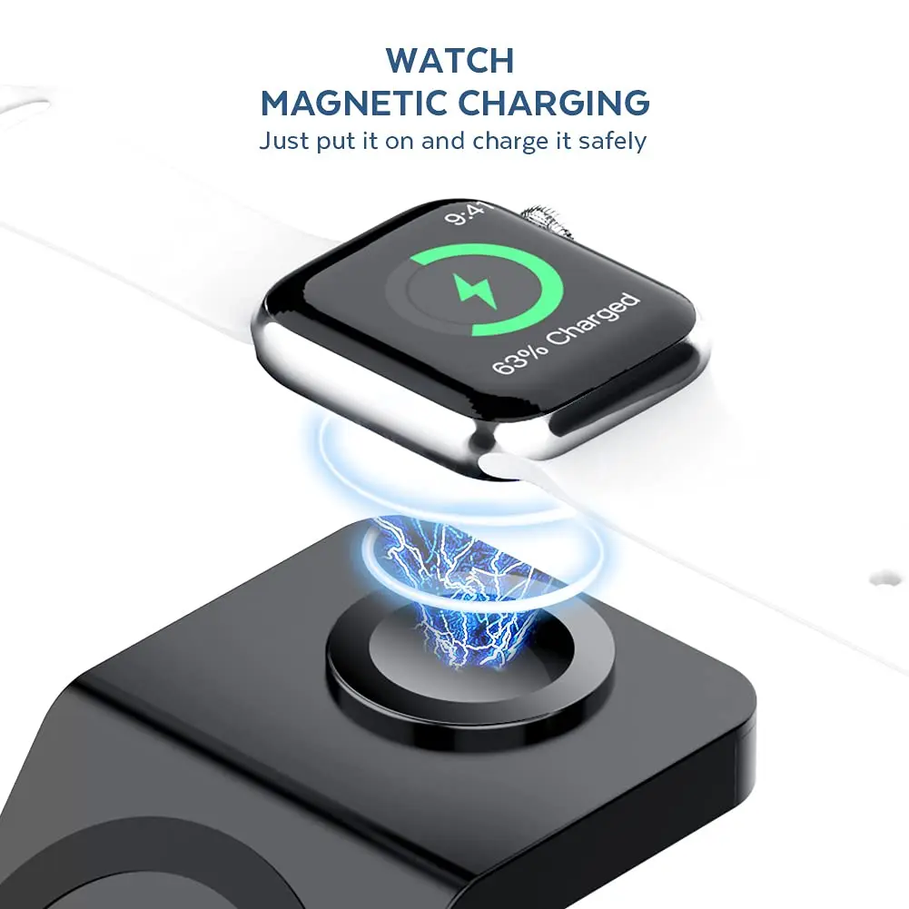 3 In 1 Wireless Charger Stand  - Iwatch Smartwatch のレビューと価格