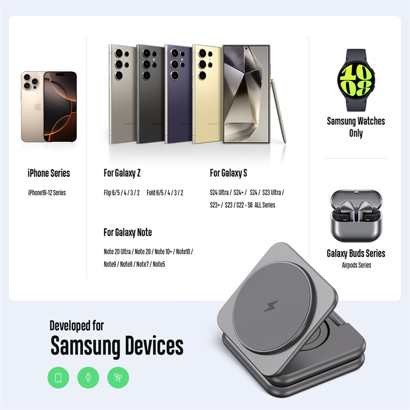 KUXIU Wireless Charger for Sam - Watches Smartwatch Samsung のレビューと価格