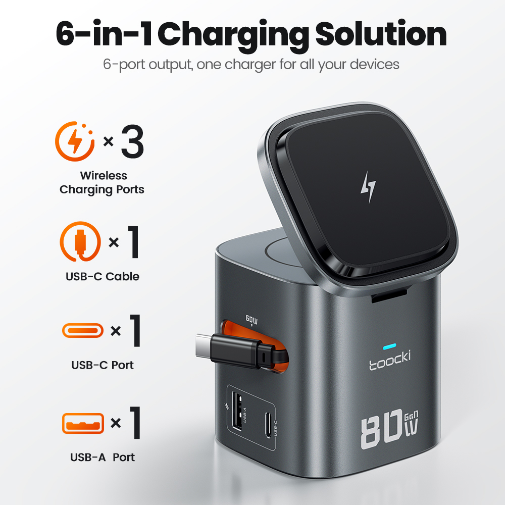 Toocki 80W 6-in-1 GaN Charging - Iwatch Smartwatch のレビューと価格