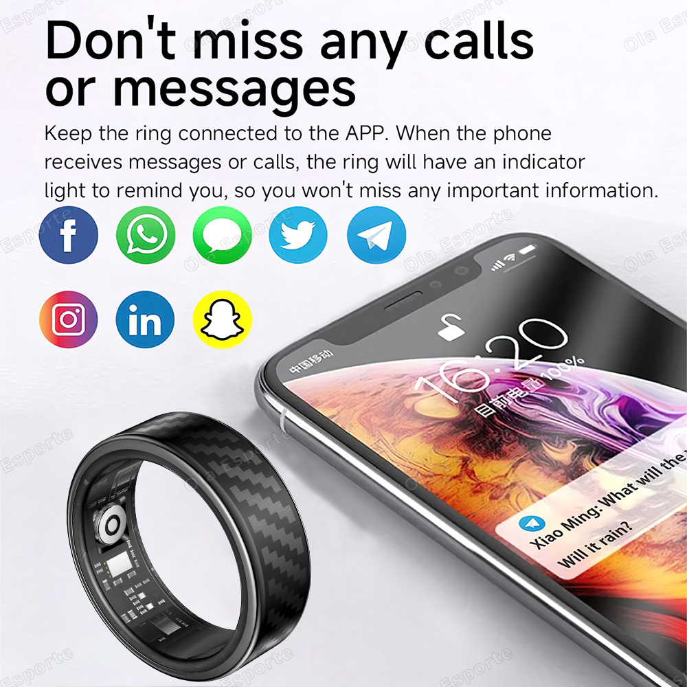 Newest Smart Ring Call Message - Smartwatch Watches For Girls のレビューと価格