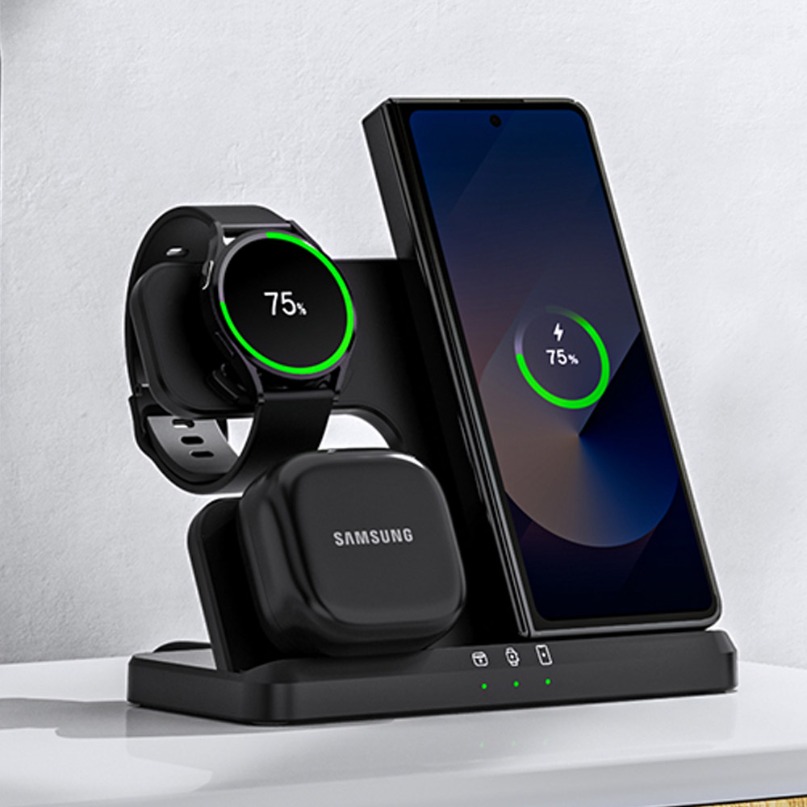 3 In 1 Wireless Charger Stand  - Watches Smartwatch Samsung のレビューと価格