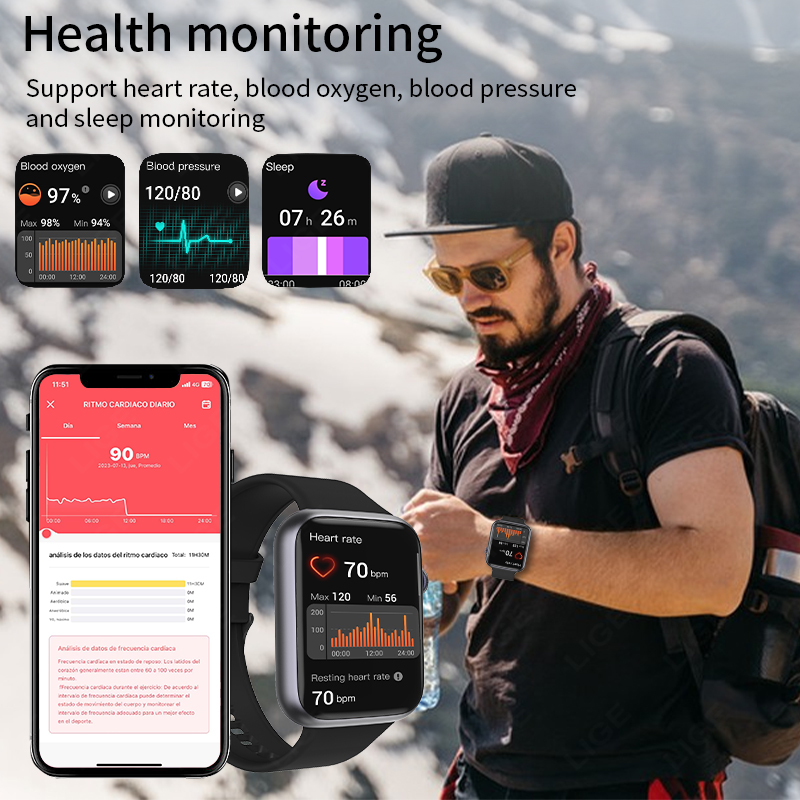 LIGE Smart Watch Sports Heart  - Smartwatch Watches For Sale のレビューと価格