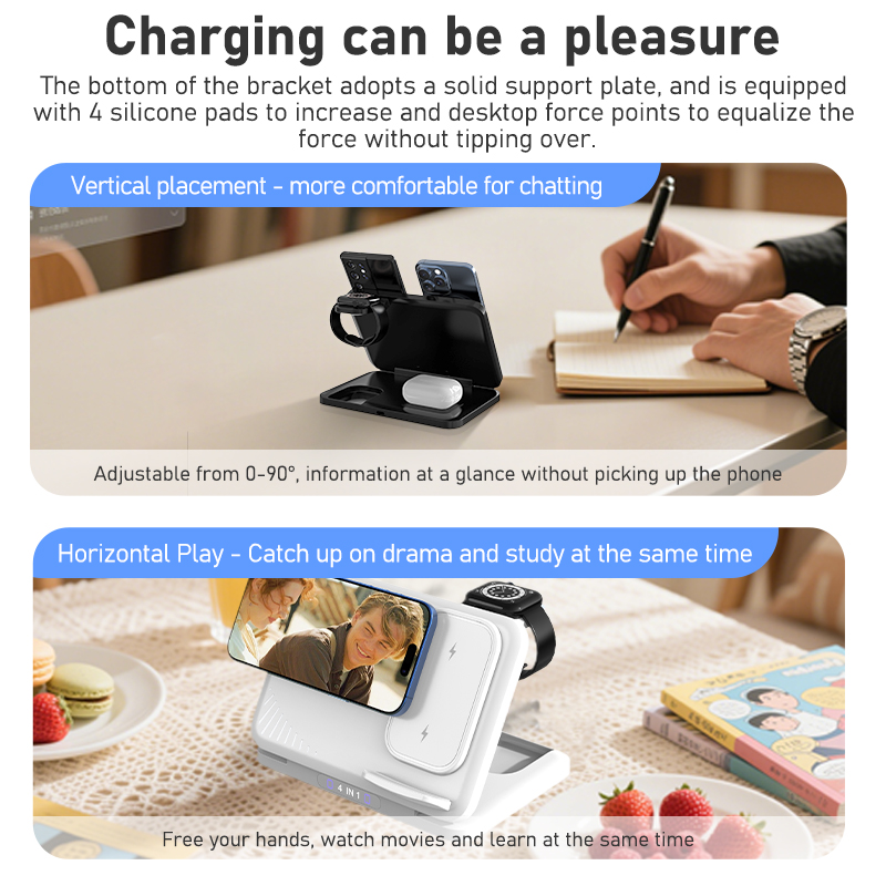 4 in 1 Dual Phone Wireless Cha - Smartwatch Watches Xiaomi のレビューと価格