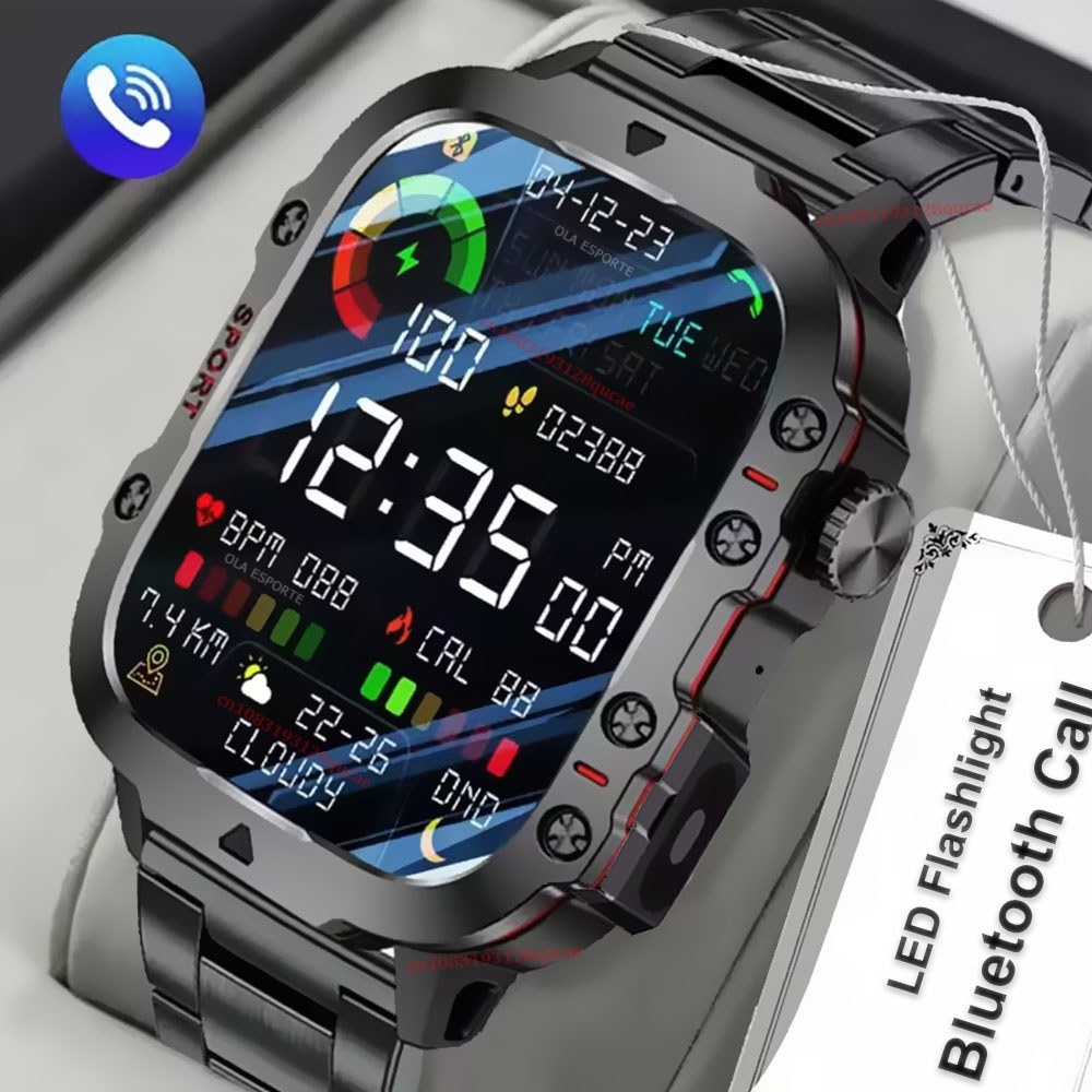 2026 New Military Smart Watch  - Smartwatch Military Watches For Men のレビューと価格