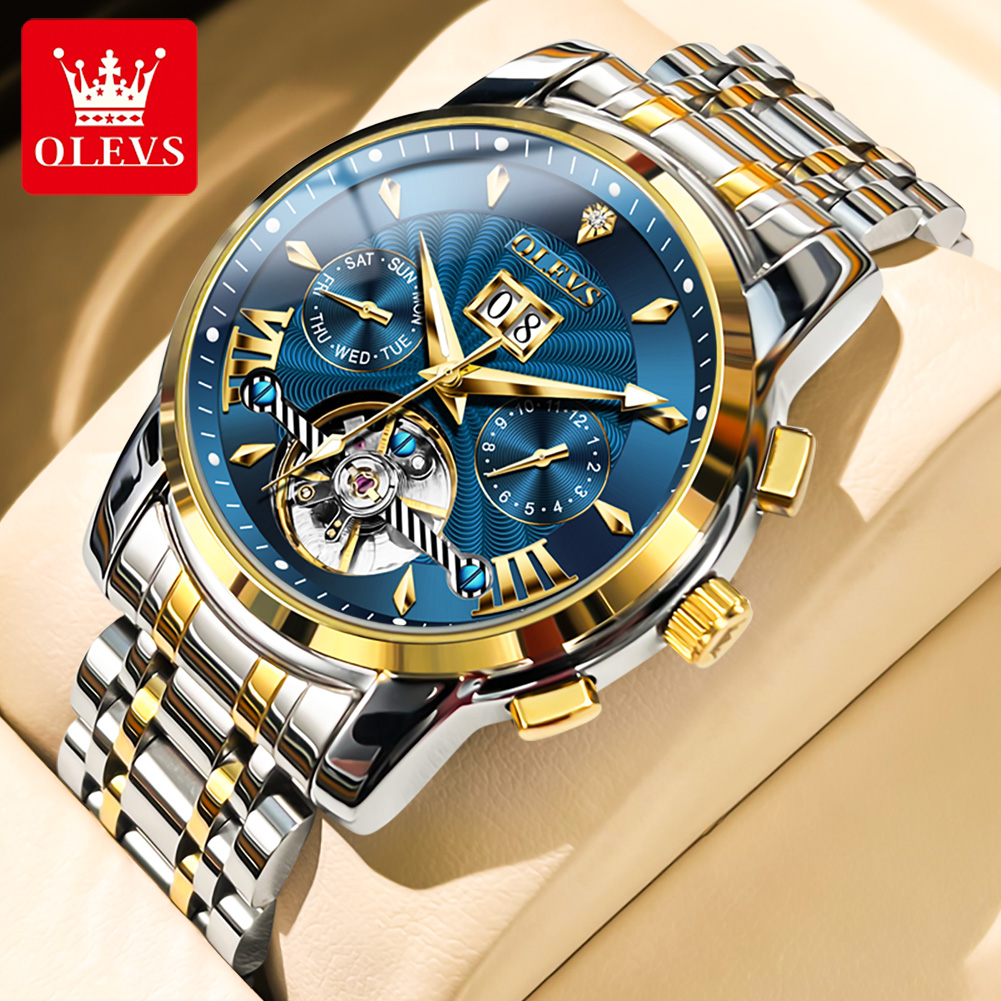 OLEVS Men Watches Luxury Fashi - Anti-Magnetic Watch のレビューと価格