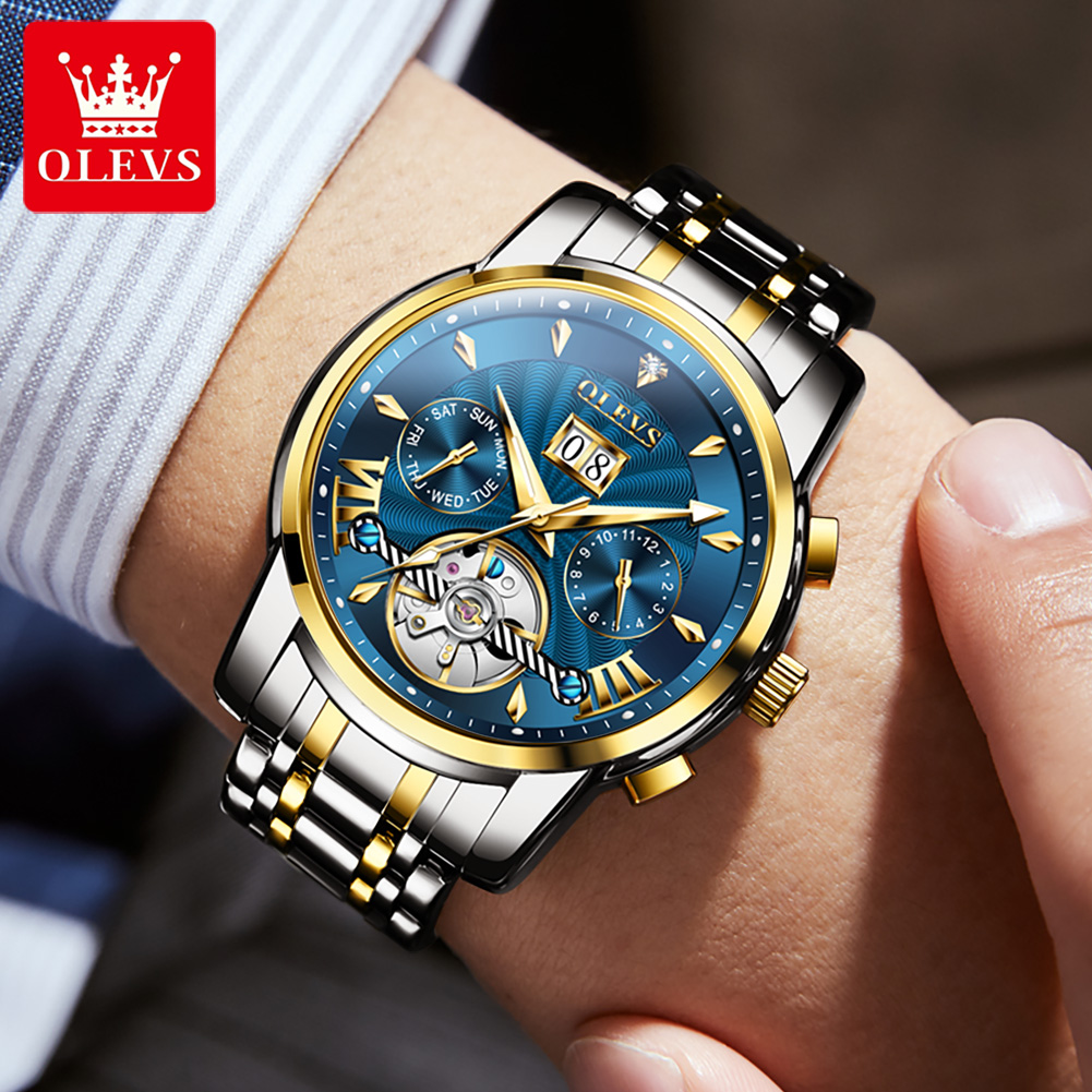 OLEVS Men Watches Luxury Fashi - Anti-Magnetic Watch のレビューと価格
