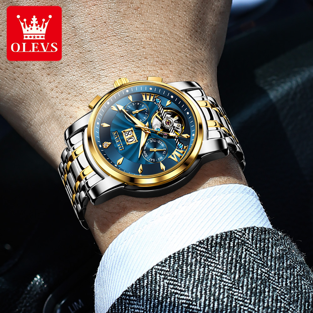 OLEVS Men Watches Luxury Fashi - Anti-Magnetic Watch のレビューと価格