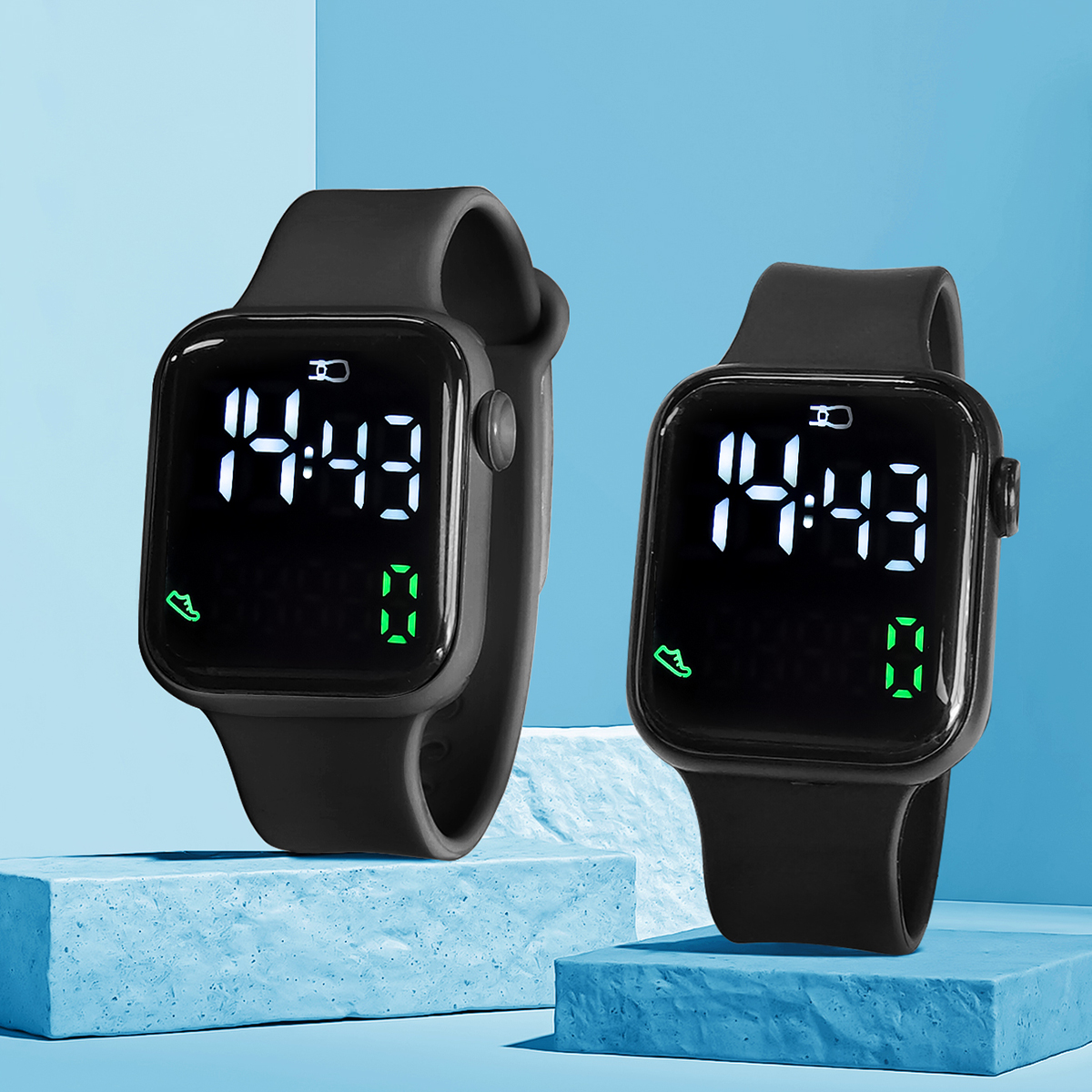 New 2PCS Student Minimalist Sm - Smartwatch Watches For Girls のレビューと価格