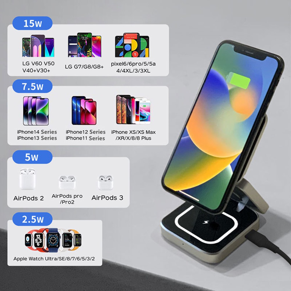 Foldable Magnetic Wireless Cha - Smartwatch Apple Watch のレビューと価格