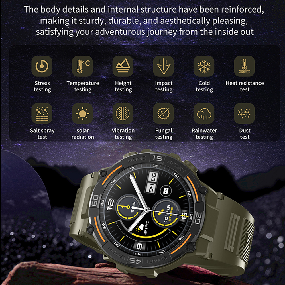 2026 New Military Outdoor Smar - Smartwatch Military Watches For Men のレビューと価格