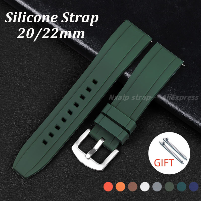 20mm 22mm Silicone Watch Band  - Watches Rolex Smartwatch のレビューと価格