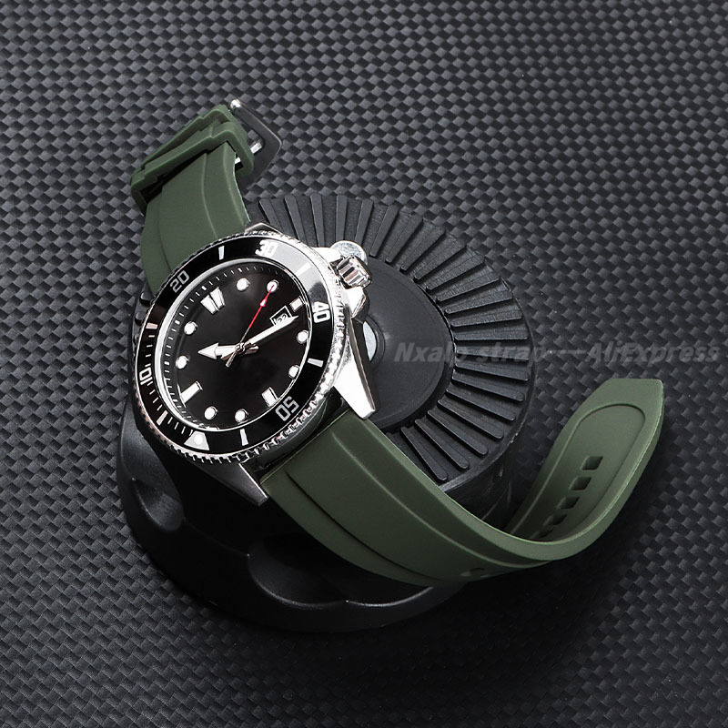 20mm 22mm Silicone Watch Band  - Watches Rolex Smartwatch のレビューと価格