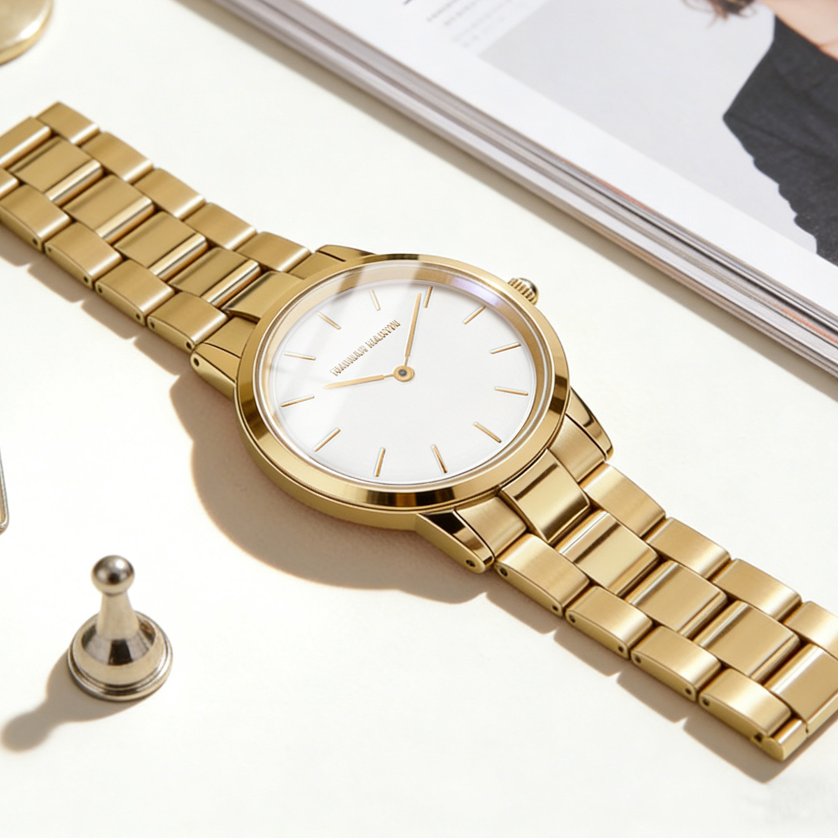 Womens Watch Rose Gold Stainle - Anti-Magnetic Watch のレビューと価格