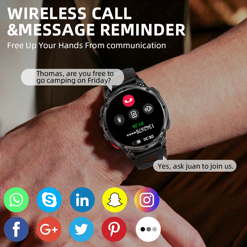 LIGE Smart Watch 2026 Hot Sale - Smartwatch Watches For Sale のレビューと価格