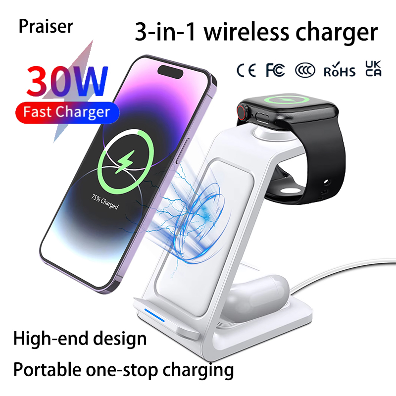 15W 3 in 1 Wireless Charger St - Smartwatch Watches Xiaomi のレビューと価格
