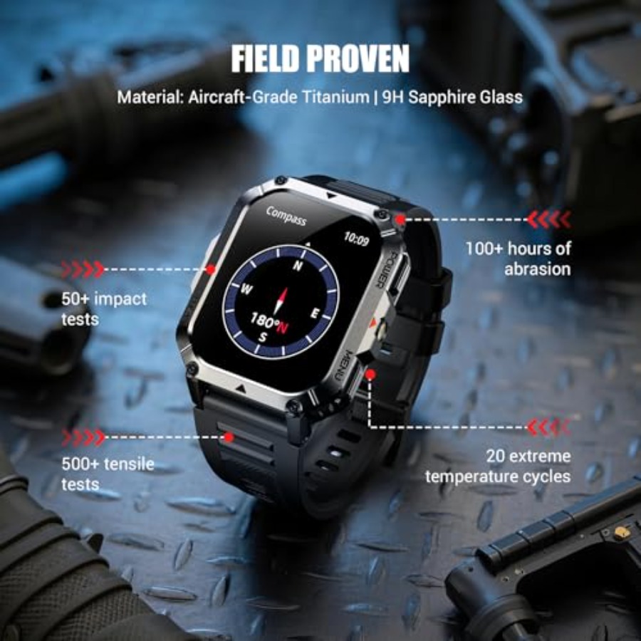 Military Tactical Smart Watche - Smartwatch Military Watches For Men のレビューと価格